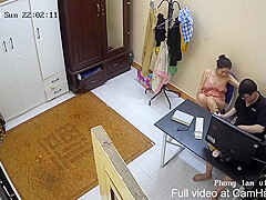 Curvy Vietnamese temptress distracts eager boyfriend during late-night study session