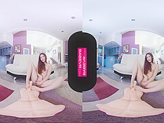 Melody Wylde teases in VR as the innocent teen satisfies her wildest fantasies