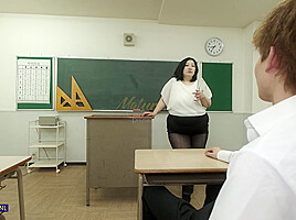Shizuka Nikaido Lets Her Naughty Students Bang Her Curvy Body In The Afternoon Detention