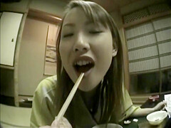 Asami Amae reveals her secrets beneath the obi as she teases Kenji while unraveling her kimono.