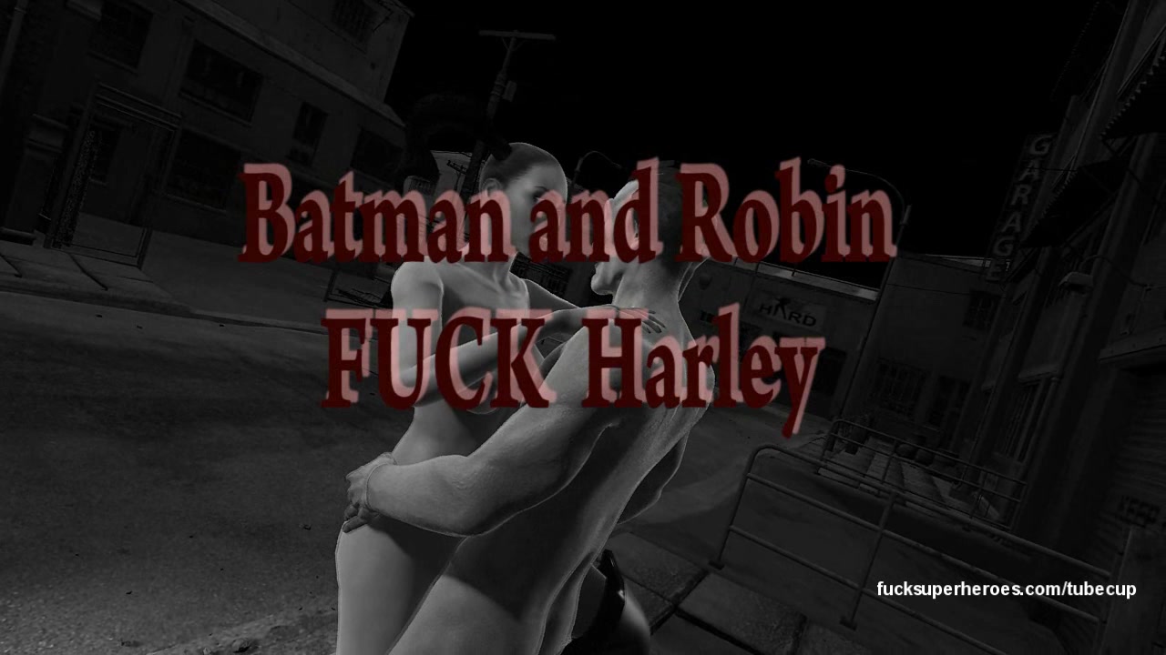 Batman, Robin, and Harley’s wild night ends with creamy throats and dripping threesomes in Gotham’s shadows